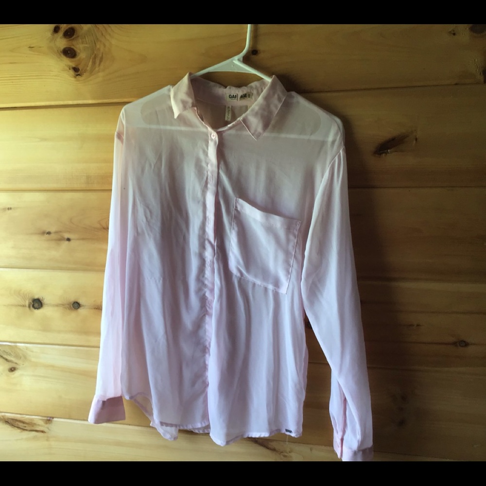 Light fabric button down